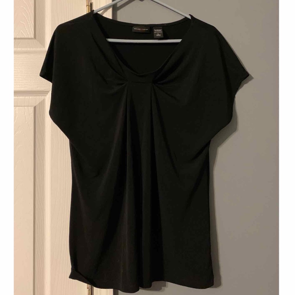 New York & Company Short Sleeve Blouse